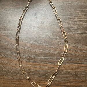 Elegant Gold Plated Chain Necklace